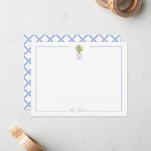 Tarjeta Pequeña Estacionamiento personalizado de la Chinoiserie bl