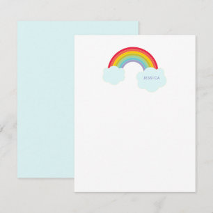 Tarjeta Pequeña Estacionamiento personalizado del arco iris retro 