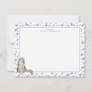 Tarjeta Pequeña Estacionamiento personalizado del gato Ragamuffin