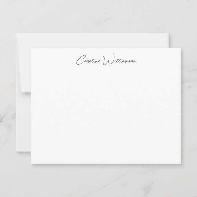 Tarjeta Pequeña Estacionamiento personalizado elegante de escritur (Anverso)