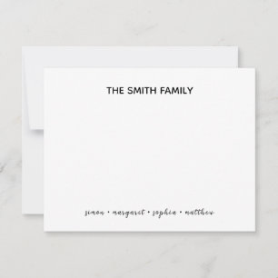Tarjeta Pequeña Estacionamiento simple de la familia de guiones ne