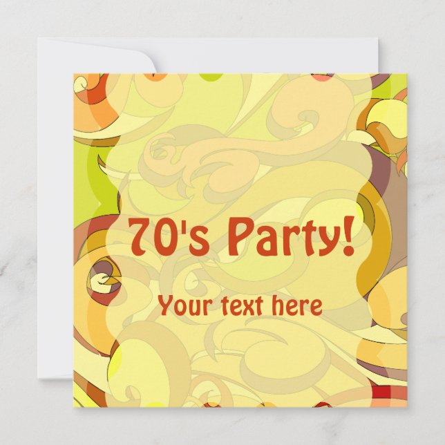 Tarjeta Pequeña Estacionario de Groovy 70 (Anverso)