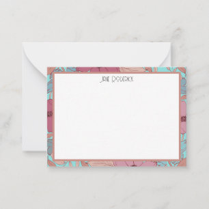 Tarjeta Pequeña Estacionario personalizado retro