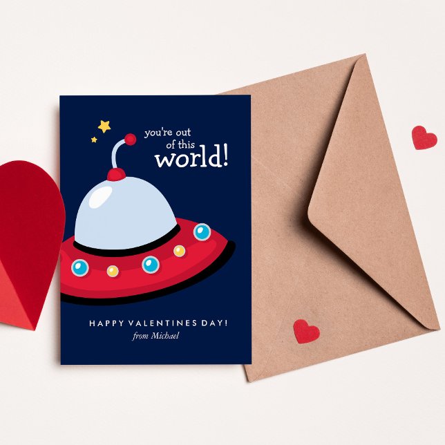 Tarjeta Pequeña Estás fuera de este mundo Valentine (Subido por el creador)