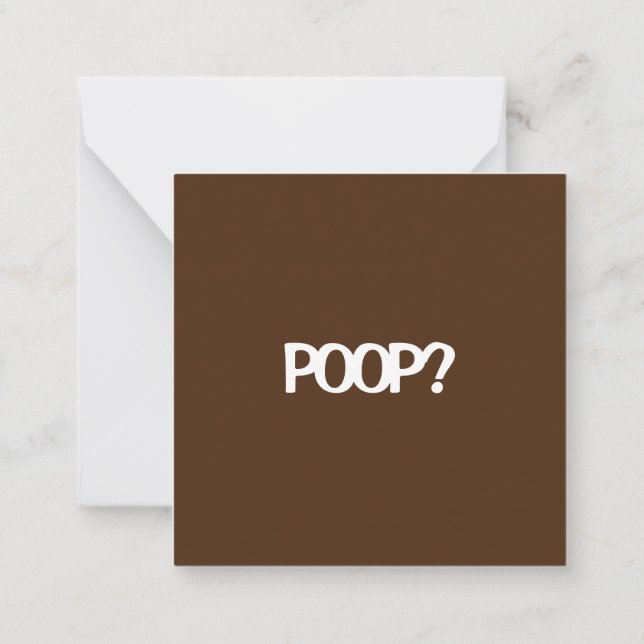 Tarjeta Pequeña ¿Estás listo para... ¿POOP? (Reverso)