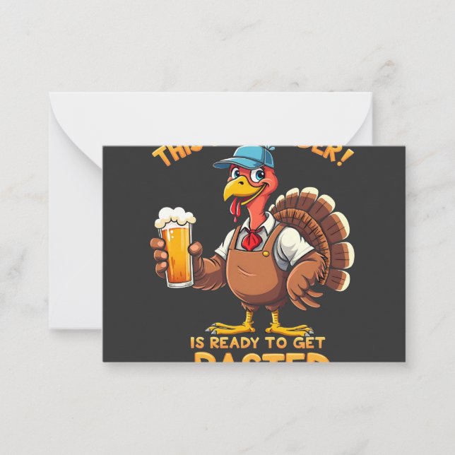 Tarjeta Pequeña Este barman está listo para emborracharse (Anverso)