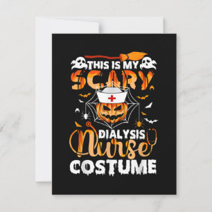 Tarjeta Pequeña Este Es Mi Disfraz De Enfermera Escolar De Hallowe