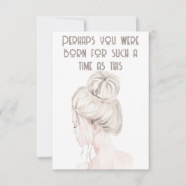 Tarjeta Pequeña Esther Bible Verse Notecard