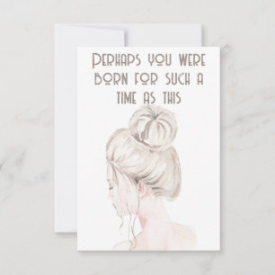 Tarjeta Pequeña Esther Bible Verse Notecard