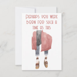 Tarjeta Pequeña Esther Bible Verse Notecard