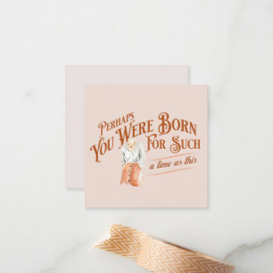Tarjeta Pequeña Esther Biblia Verse Notecard Feminine