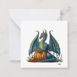 Tarjeta Pequeña Estilo de la poscarta del dragón