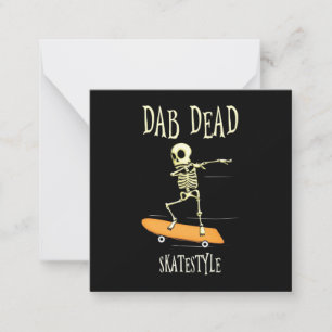 Tarjeta Pequeña Estilo de patinaje Dabbing de Halloween