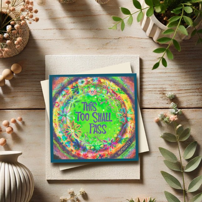 Tarjeta Pequeña "Esto también pasará" Inespiritualidad (Subido por el creador)