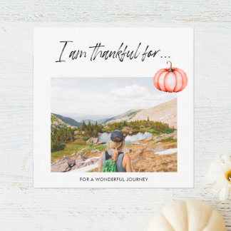Tarjeta Pequeña Estoy agradecido por la FOTO de Acción de Gracias 