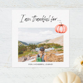 Tarjeta Pequeña Estoy agradecido por la FOTO de Acción de Gracias