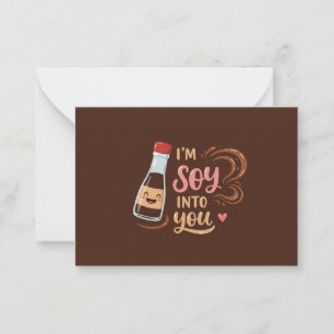 Tarjeta Pequeña Estoy Soya Contigo – Día de San Valentín Divertido
