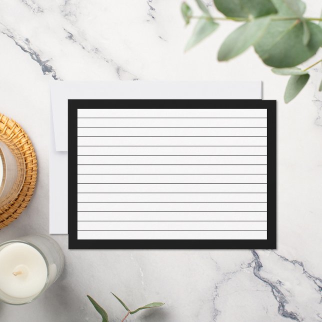 Tarjeta Pequeña Estudio de Índice Rulado de Línea Simple (Subido por el creador)