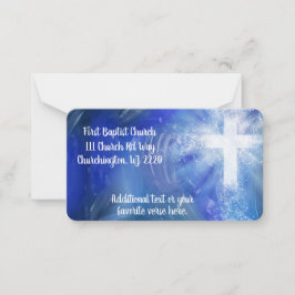 Tarjeta Pequeña Etiqueta de devolución de iglesia personalizado