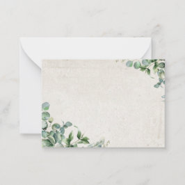 Tarjeta Pequeña eucalipto