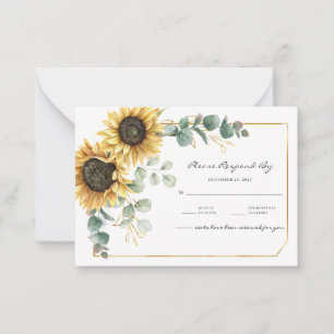 Tarjeta Pequeña Eucalyptus Floral Botánica RSVP