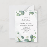 Eucalyptus Greenery Watercolour Bridal Shower