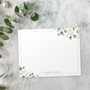Tarjeta Pequeña Eucalyptus verde Floral Estacionalidad personaliza