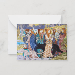 Tarjeta Pequeña Eugene Grasset - Panel Decorativo Armonía