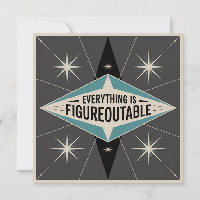 Tarjeta Pequeña Everything Is Figureoutable (Anverso)