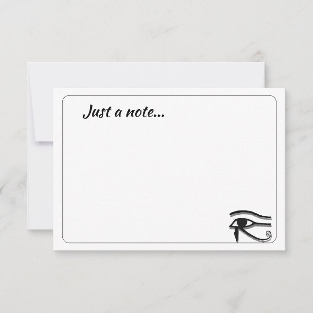 Tarjeta Pequeña Eye Of Horus Egyptian Symbol Custom Just a Note (Anverso)