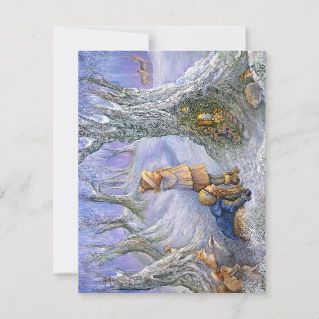 Tarjeta Pequeña Fairy Door Holiday 2022 Notecard (Anverso)