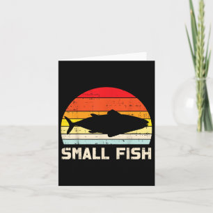 Tarjeta Pequeña familia de pescadores retro B que coincide