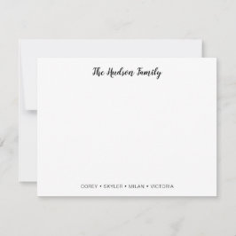 Tarjeta Pequeña Family Note Card
