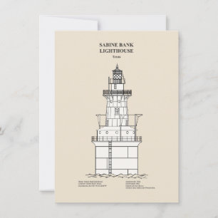 Tarjeta Pequeña Faro Sabine Bank - Texas - SBD