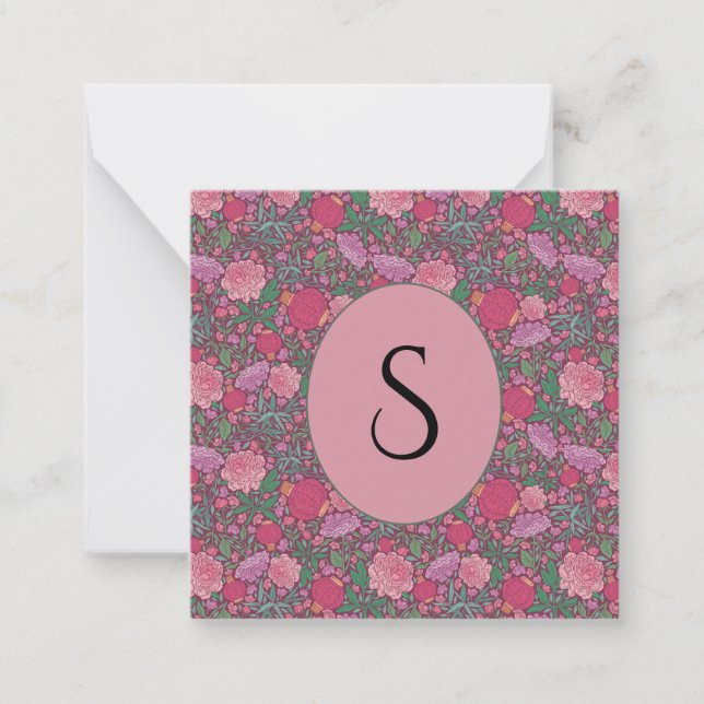 Tarjeta Pequeña Faroles japoneses de papel para el jardín de prima (Anverso)