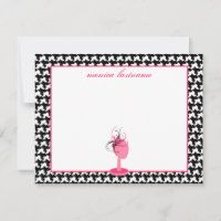 Fascinador y Gorra Stand Houndstoth Flat Notecards