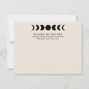 Tarjeta Pequeña Fases modernas de luna pekinesa elegantes