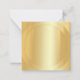 Tarjeta Pequeña Faux Gold Modern Elegant Blank Trendy Template
