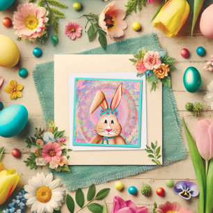 Tarjeta Pequeña Felices Abundantes De Pascua Con Inespiritualidad