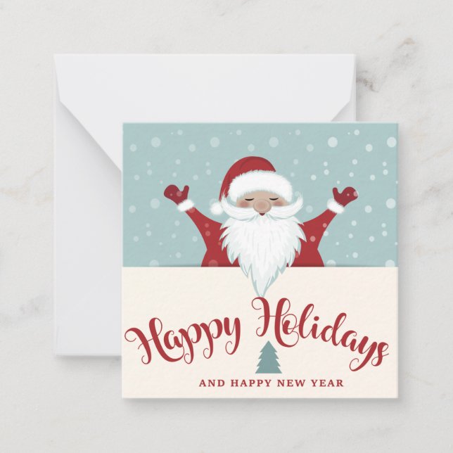 Tarjeta Pequeña Felices Fiestas (Anverso)
