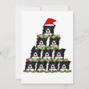 Tarjeta Pequeña Felices Fiestas de Perros de Pastor