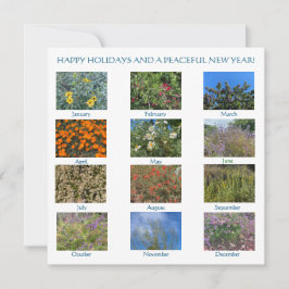Tarjeta Pequeña Felices Fiestas y un Año Nuevo Pacífico!