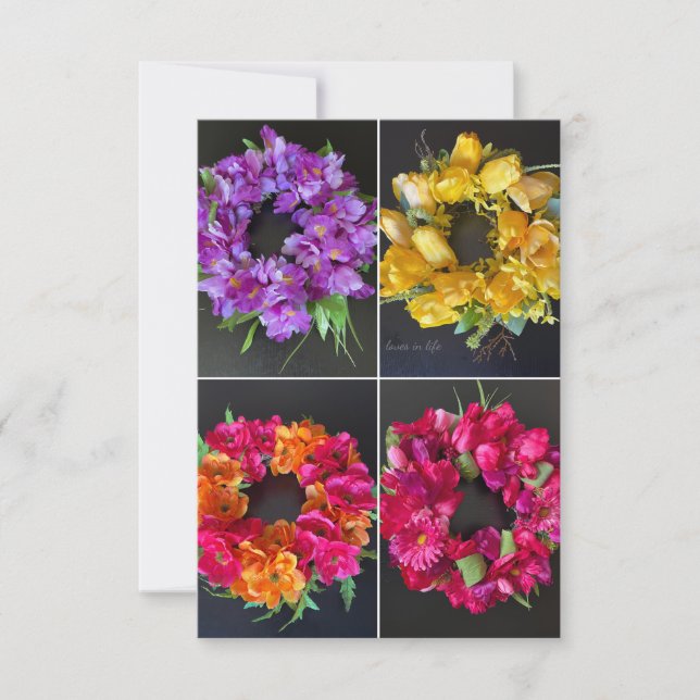 Tarjeta Pequeña Felices Guerras de Primavera (Anverso)