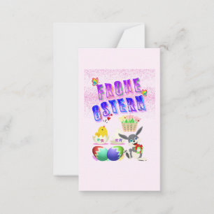 Tarjeta Pequeña Felices Pascuas