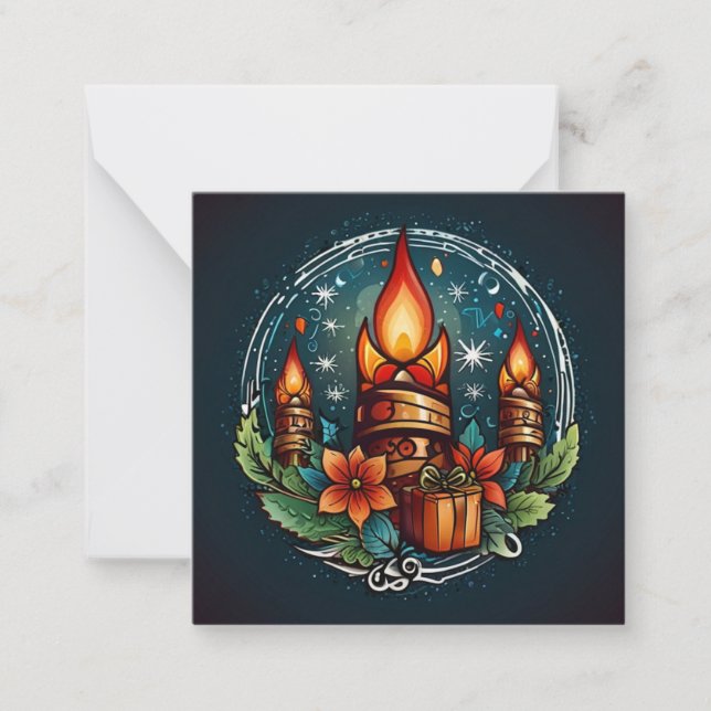 TARJETA PEQUEÑA FELICIDADES DE NAVIDAD (Anverso)