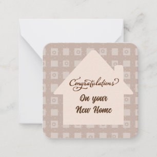 Tarjeta Pequeña Felicidades por su nuevo Hogar