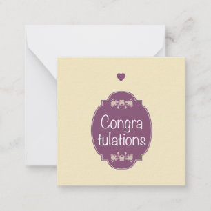 Tarjeta Pequeña Felicitaciones