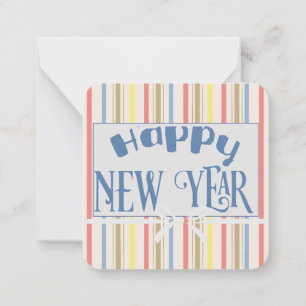 Tarjeta Pequeña Felicitaciones de Año Nuevo:
