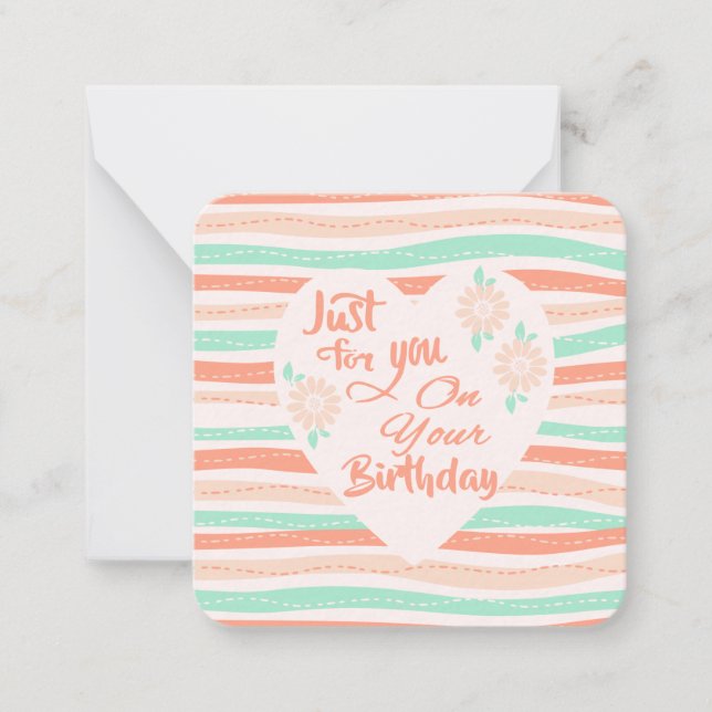 Tarjeta Pequeña ¡Felicitaciones de cumpleaños! (Anverso)