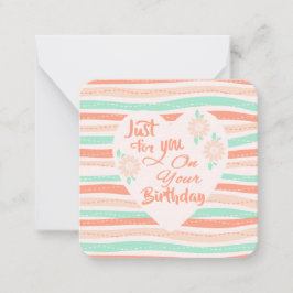 Tarjeta Pequeña ¡Felicitaciones de cumpleaños!